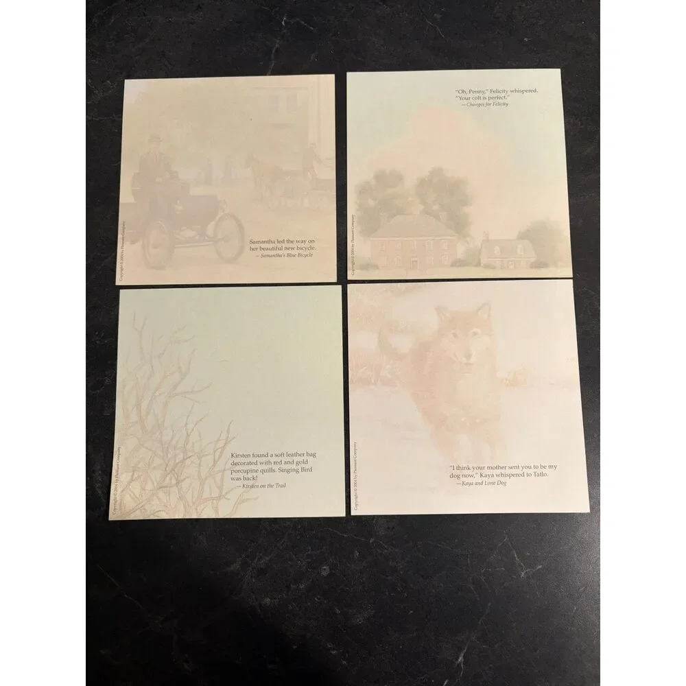 Vintage 2004 American Girl Pen Pal Pack Cards Notes Stationery Set Retired